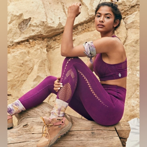 {NWT} ✨️Free People✨️High-Rise 7/8 Length Good Karma Leggings XS - Picture 4 of 9